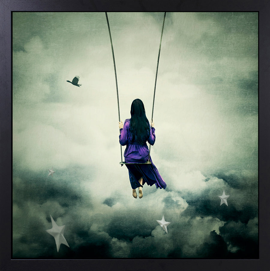 Michelle Mackie - 'Above The Night Sky' - Framed Original Artwork