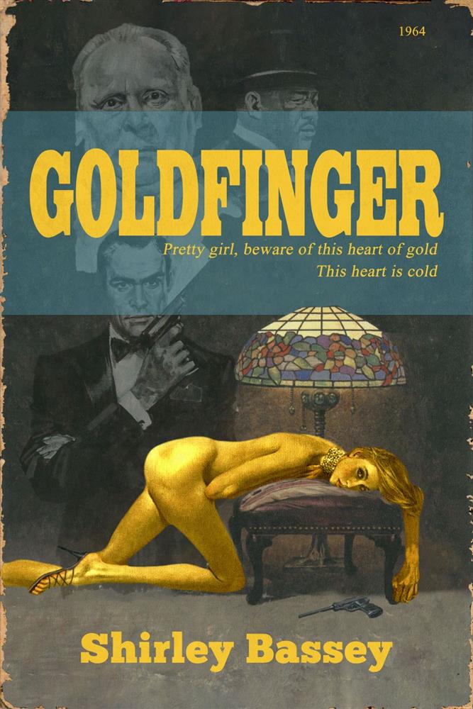 Linda Charles - '1964 -  Goldfinger' - Framed Original Artwork
