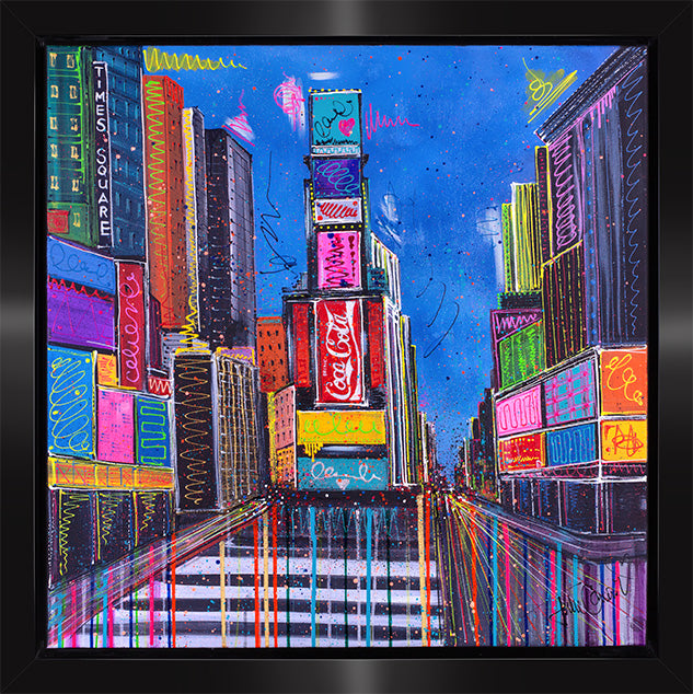 Julie Connor - 'It's About Times Square' - Framed Original Artwork
