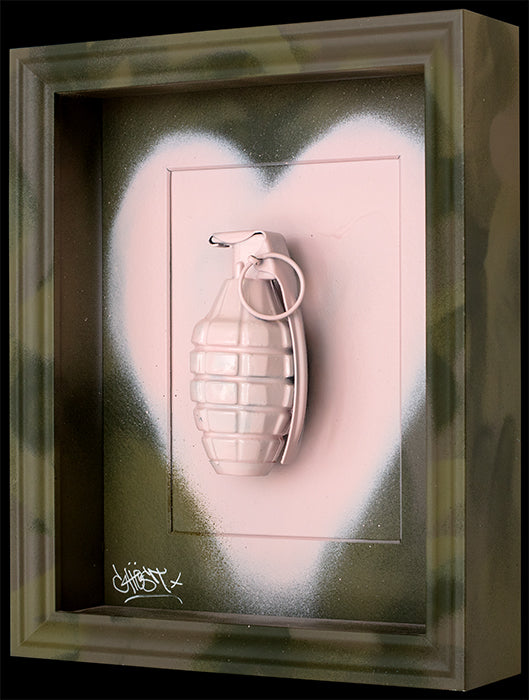 Ghost - 'Pop-Art-Ganda, Grenade 25' - Framed Original Artwork