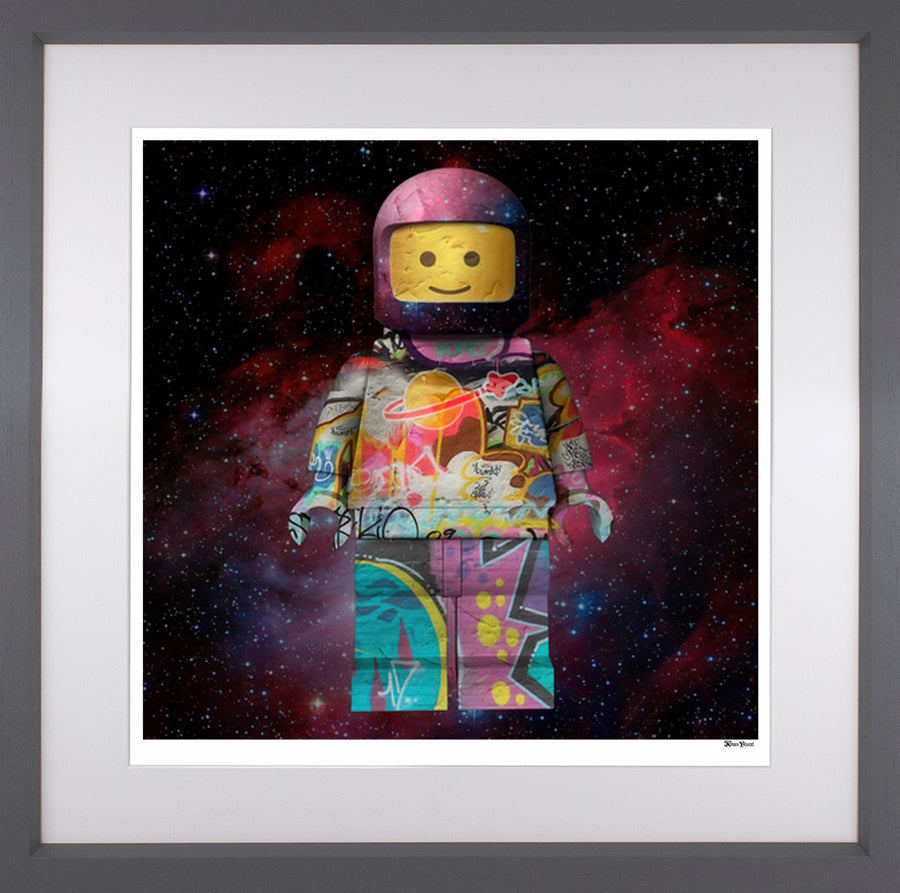 Monica Vincent - 'One Small Brick For Man - Special Galaxy Edition' - Framed Limited Edition
