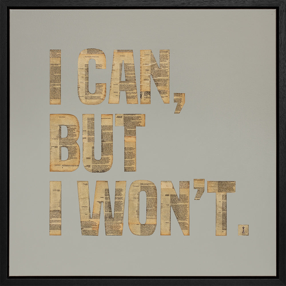 Chess - 'I Can But I Won't' - Framed Original Artwork