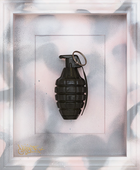 Ghost - 'Pop-Art-Ganda, Grenade 23' - Framed Original Artwork