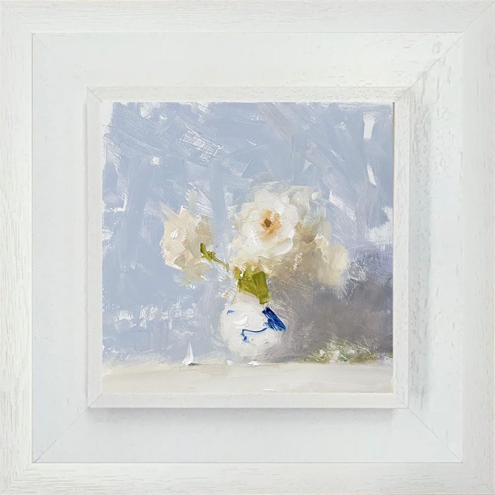 Neil Carroll -  'Pot Of Roses' - Framed Original Painting