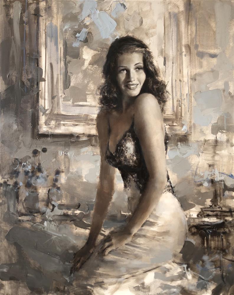 Tony Hinchliffe - 'Rita Hayworth' - Framed Original Art