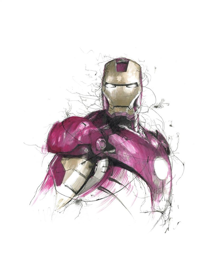 Scott Tetlow - 'Truth Is...I Am Iron Man' - Framed Original Art
