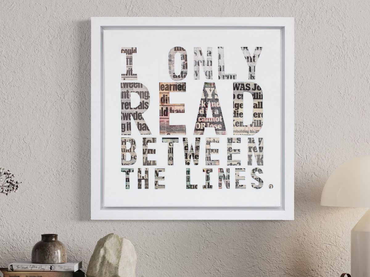 Chess - 'I Only Read Between The Lines' - Framed Original Artwork
