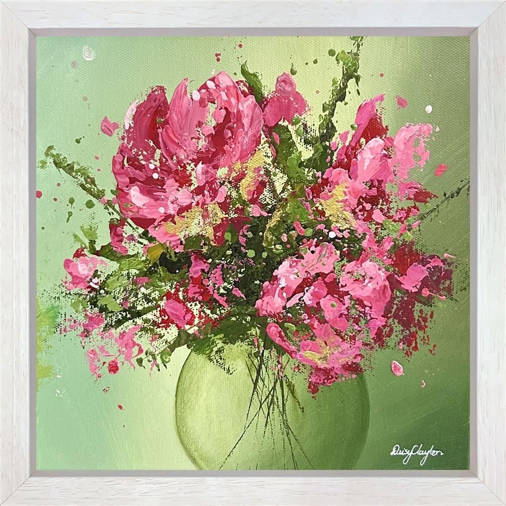 Daisy Clayton -  'Rose Jar' - Framed Original Artwork