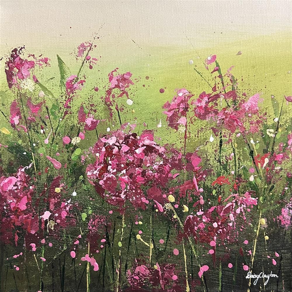 Daisy Clayton -  'Botanical Serenity' - Framed Original Artwork