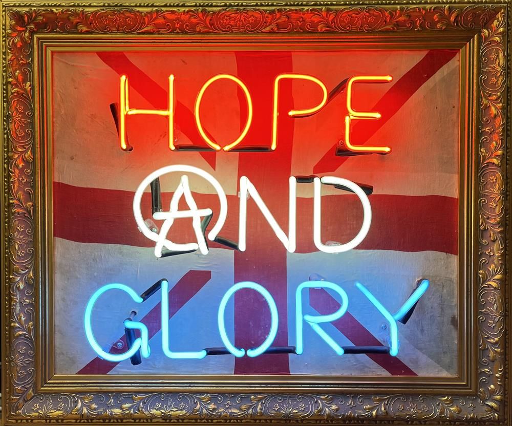 Illuminati Neon - 'Hope And Glory' - Framed Original Neon Artwork