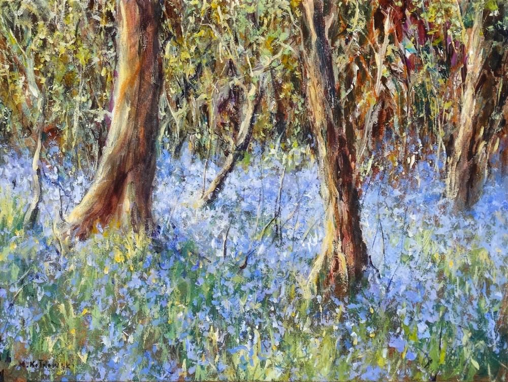 Mariusz Kaldowski - 'Bluebell Forest' - Framed Original Art