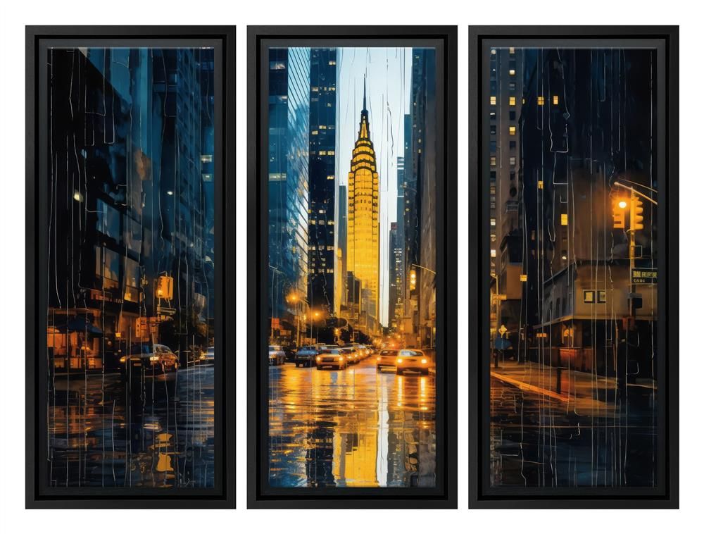 Leander - 'Empire Heights' Triptych - Studio Limited Edition
