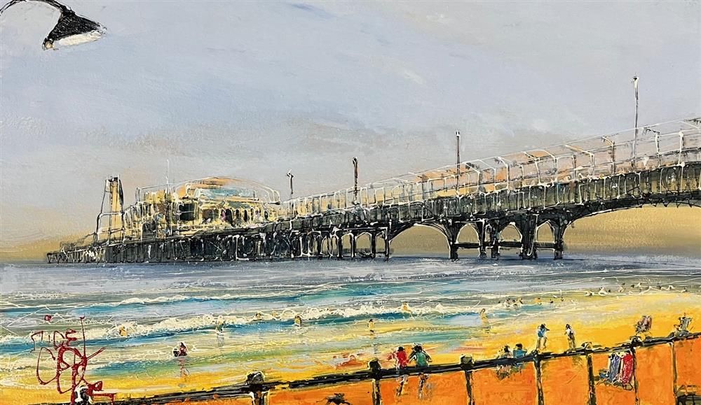 Nigel Cooke - 'Bournemouth Pier Views'  - Framed Original Artwork