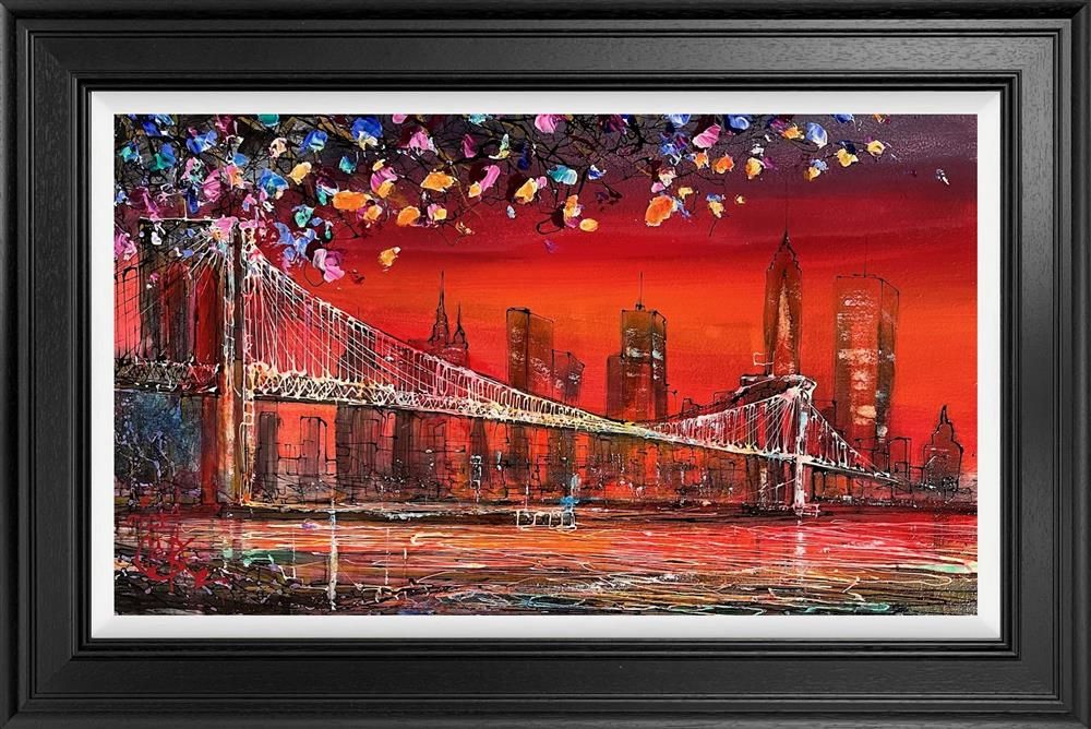 Nigel Cooke - 'Sunset Over Brooklyn'  - Framed Original Artwork