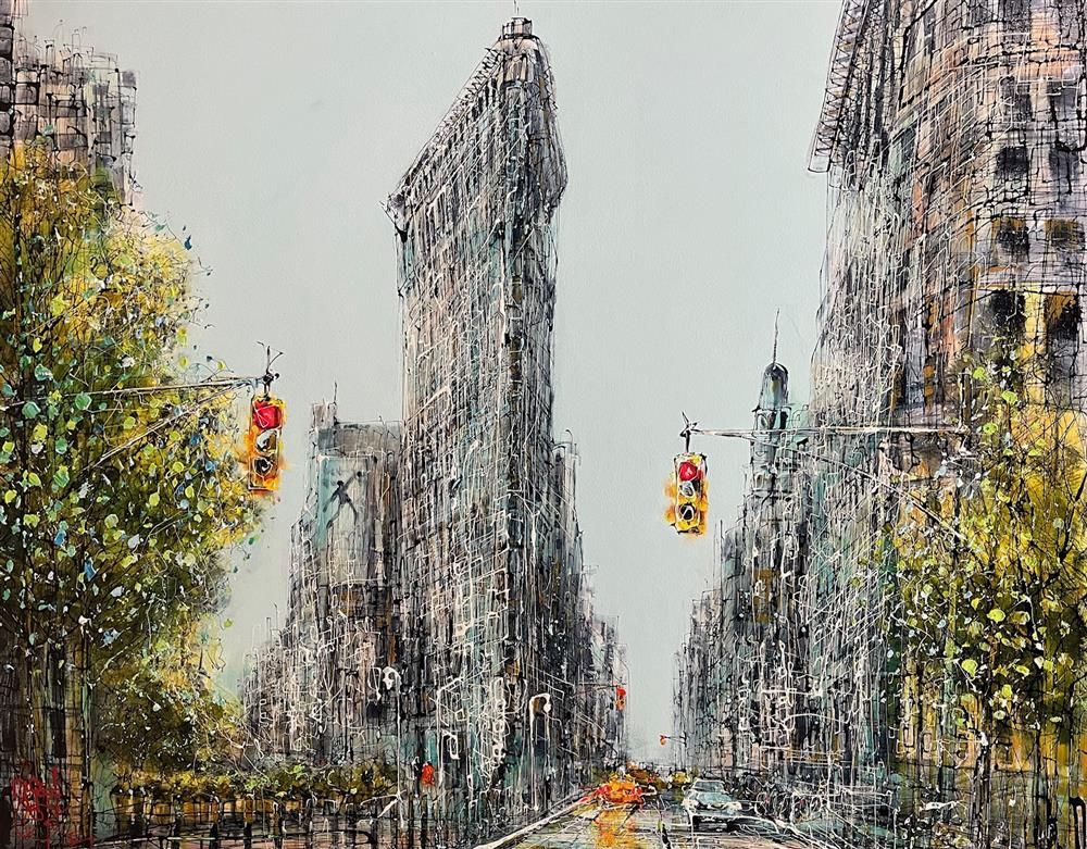 Nigel Cooke - 'Business In NYC'  - Framed Original Artwork