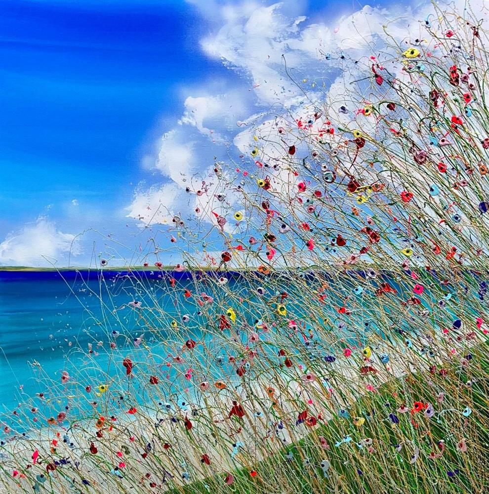 Lisa Pang - 'Walking The Sea Path With You' - Framed Original Artwork
