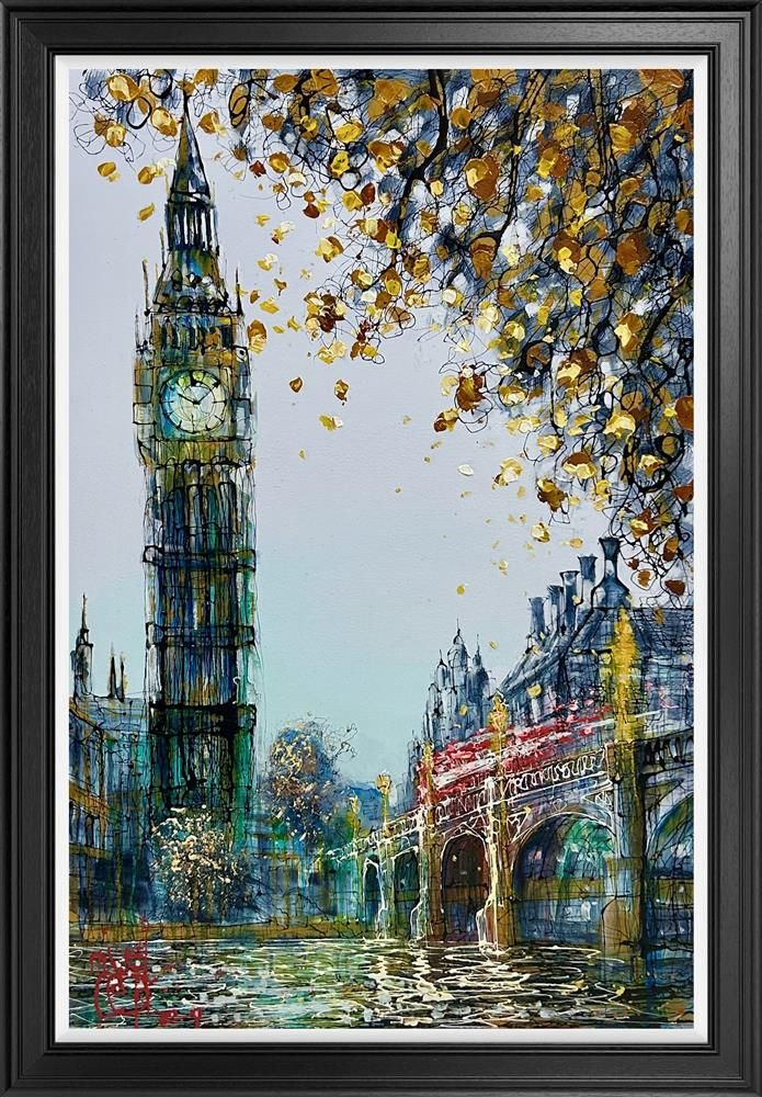 Nigel Cooke - 'Emerald London Glows'  - Framed Original Artwork