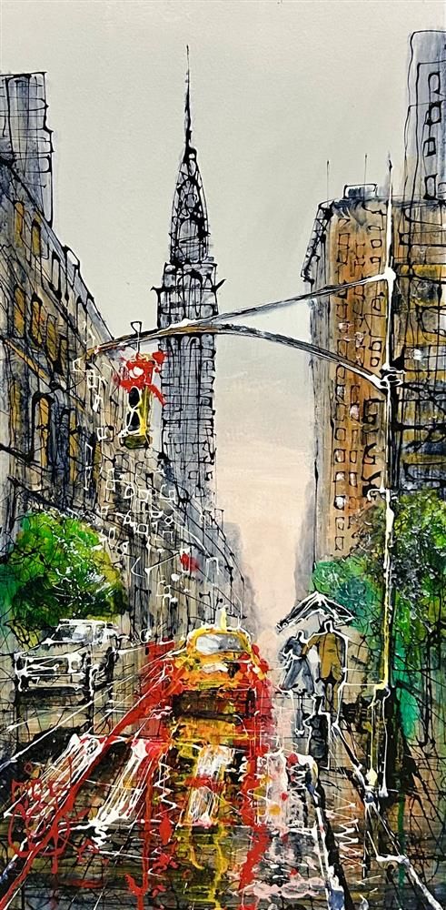 Nigel Cooke - 'NYC Sunset Drive'  - Framed Original Artwork
