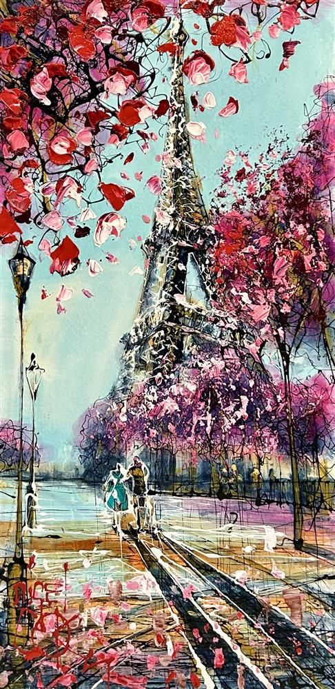 Nigel Cooke - 'Love In Paris'  - Framed Original Artwork