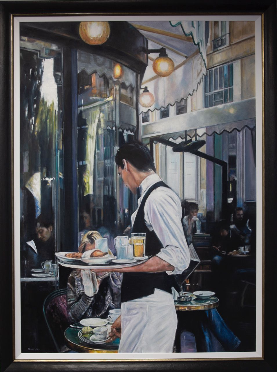 Andrew Kinsman - 'Cafe De Flore' - Framed Limited Edition Large