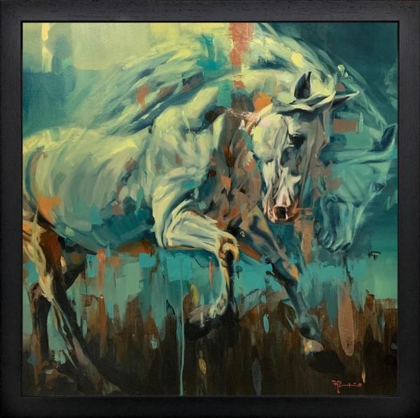 Frank Pretorius - 'Galloping Of Dreams' - Framed Original Art