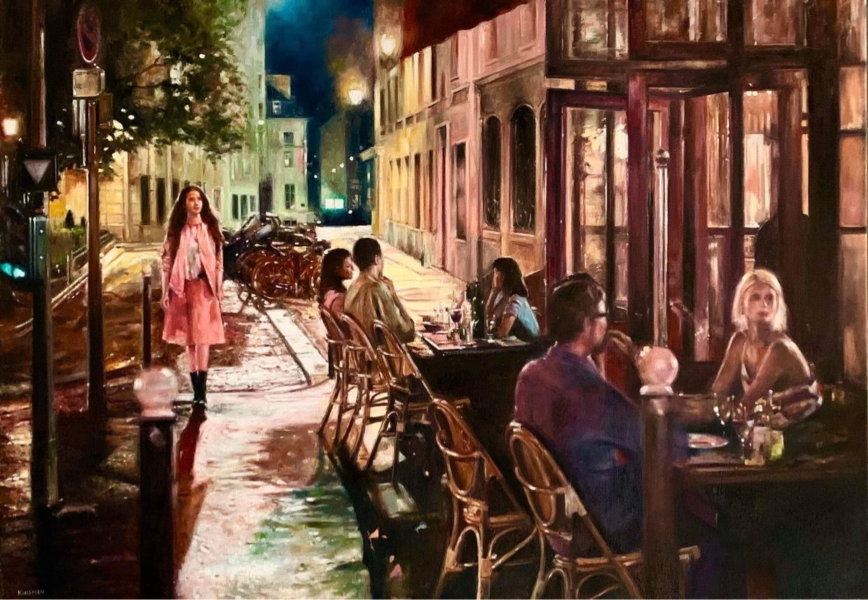 Andrew Kinsman - 'Night Cafe' - Framed Limited Edition Small