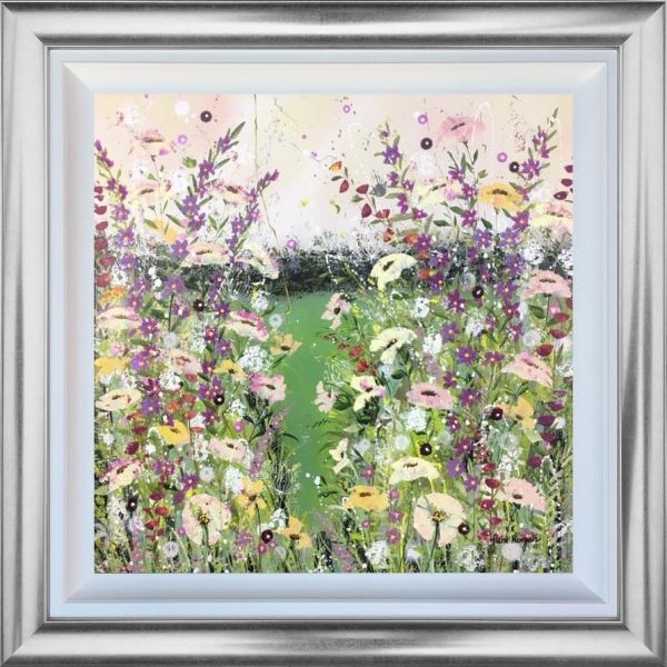 Jane Morgan - 'Green Meadow' - Framed Original Art