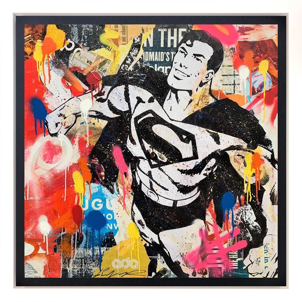 Michiel Folkers - 'Truth, Justice & The American Way' (Superman) - Framed Limited Edition Canvas
