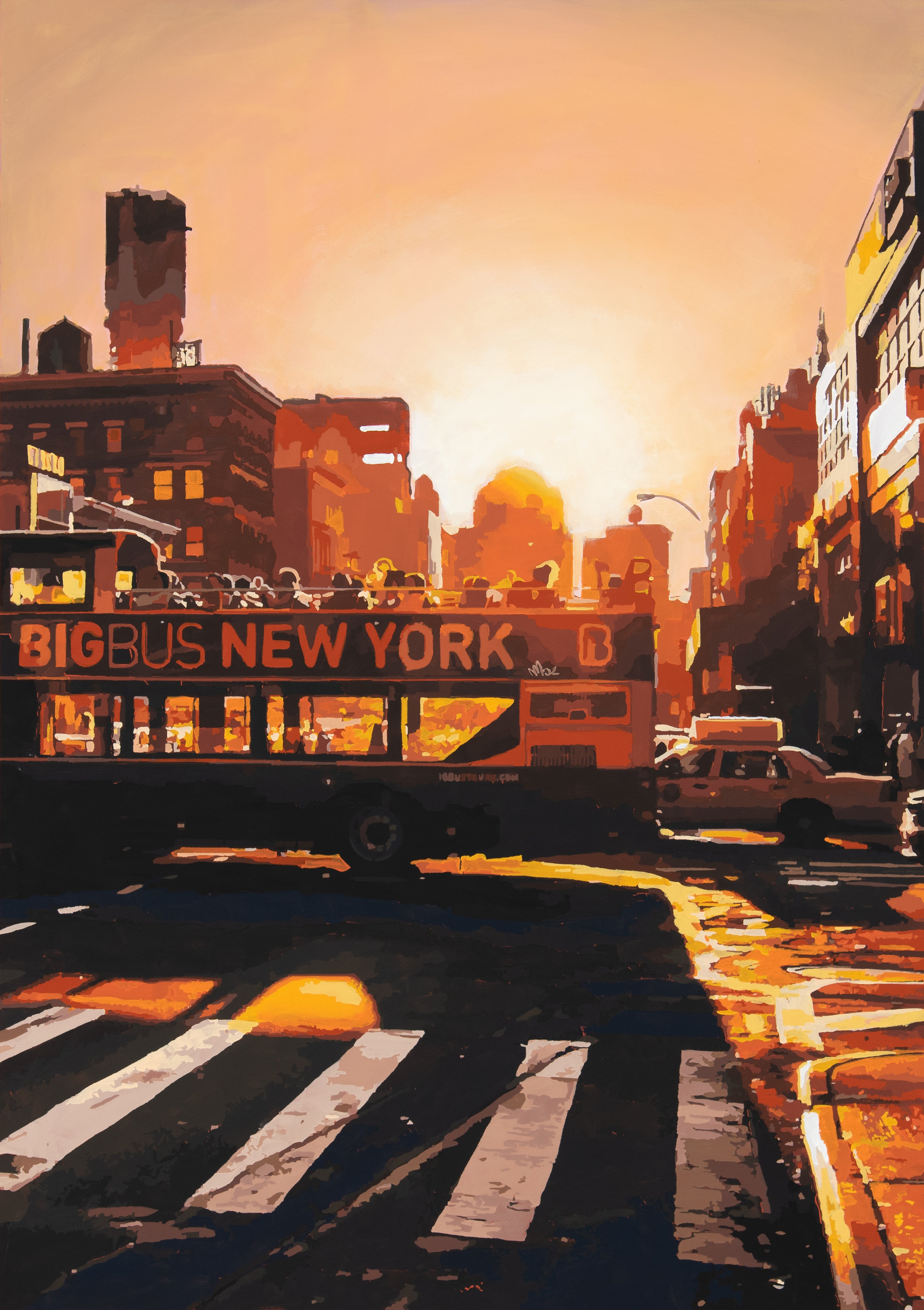 Marco Barberio - ' Big Bus New York' - Original Art