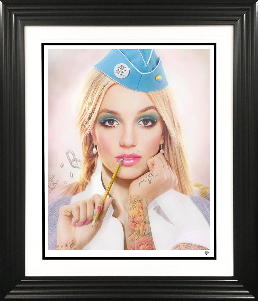 JJ Adams - 'Hit Me Baby, One More Time - Colour' (Britney Spears) - Framed Limited Edition