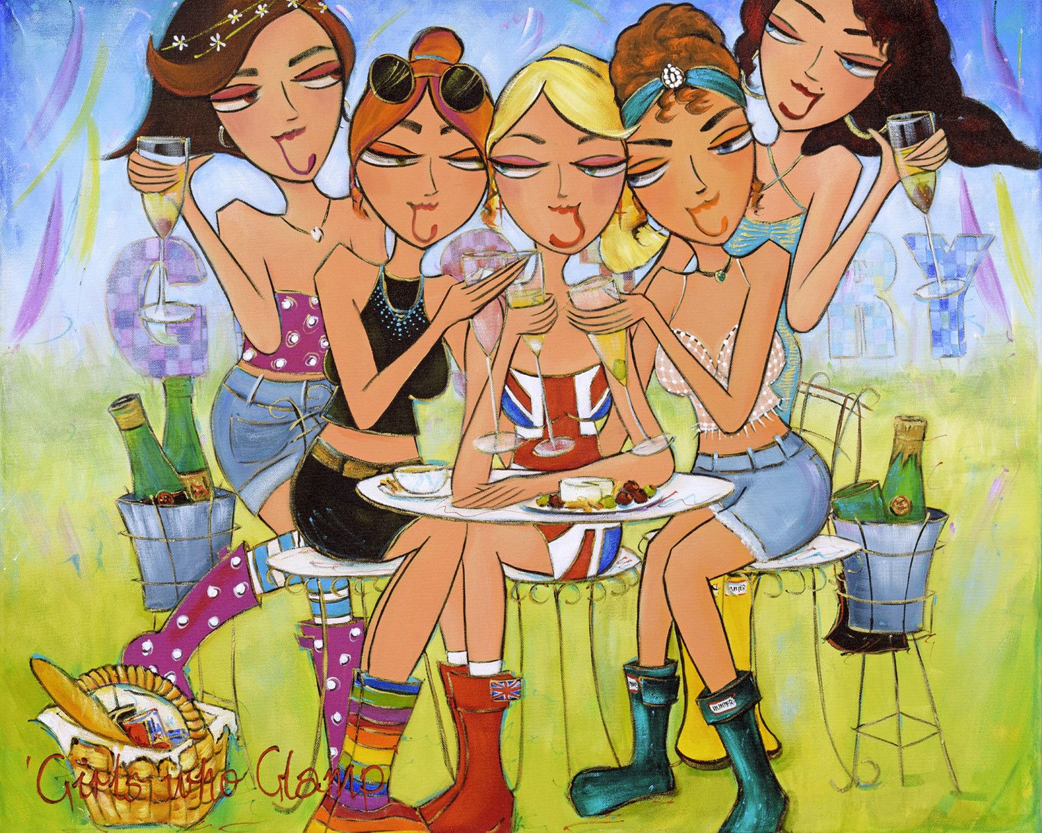 Natalie Dyer - 'Girls Who Glamp' - Limited Edition Print