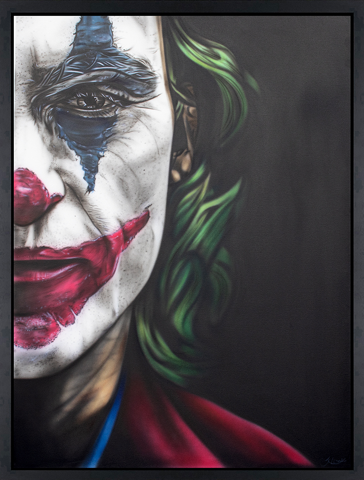 James Tinsley - 'Joaquin Phoenix' - Joker - Framed Original Art