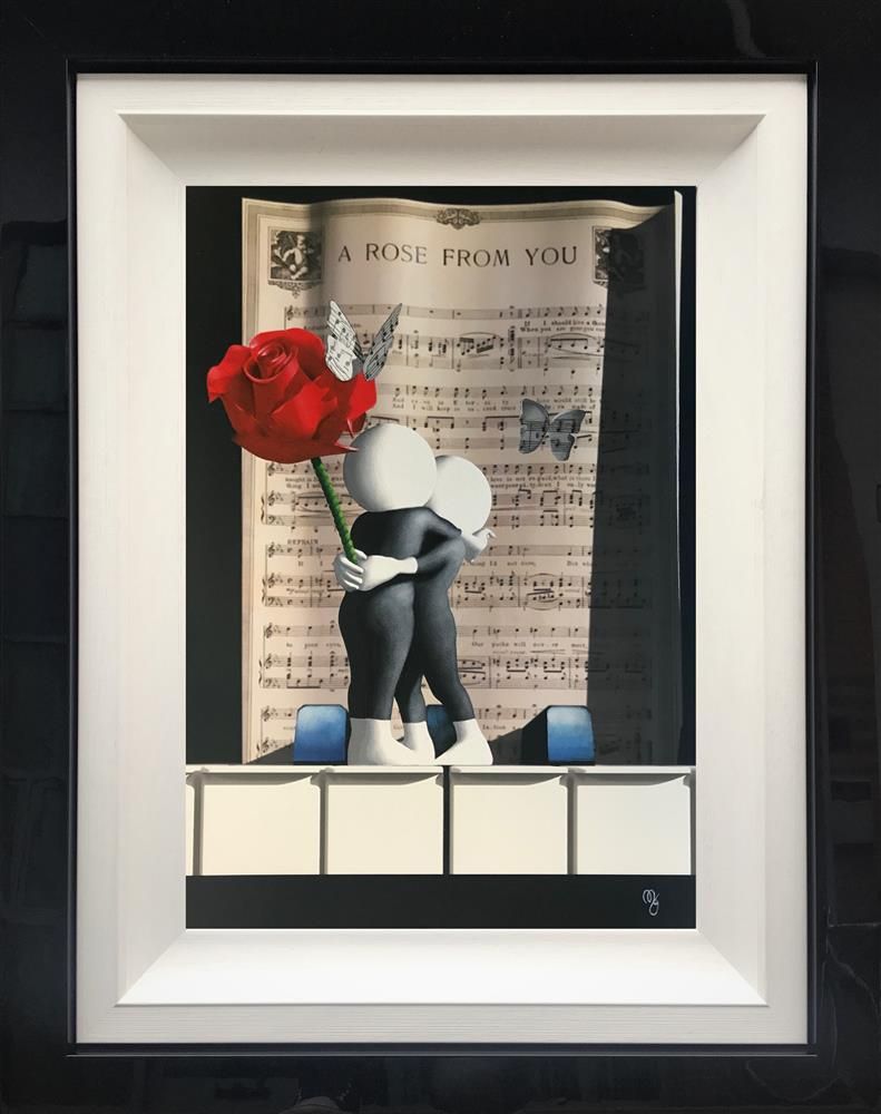 Mark Grieves - 'A Rose From You Butterfly' - Framed Original Art