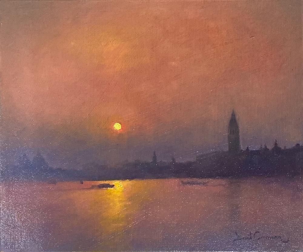 David Cressman - 'Sunset Reflection' - Framed Original Oil Painting
