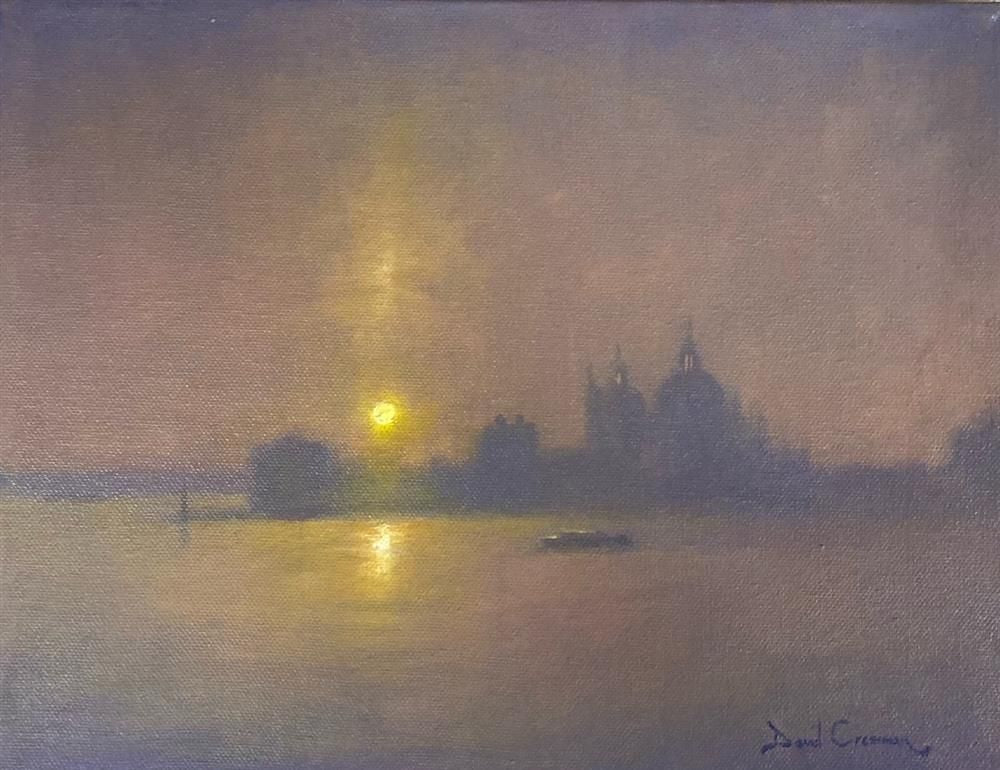 David Cressman - 'Venice Waters' - Framed Original Oil Painting