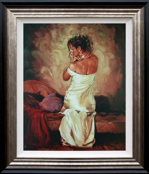 Mark Spain - 'Satin and Pearls II' - Framed Limited Edition Art