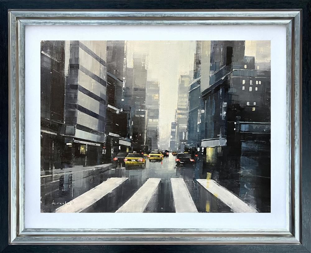 Mark Beresford - 'Cab Ride On Fifth' - Framed Original Artwork