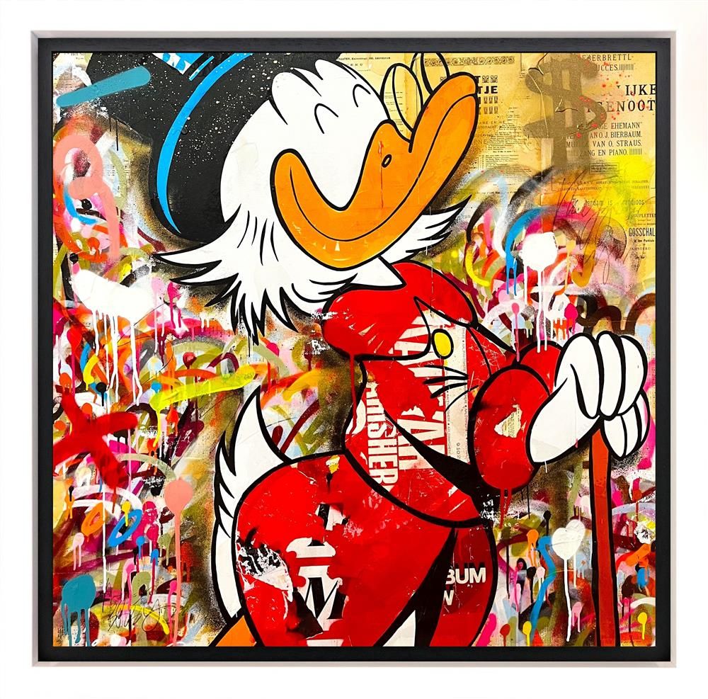 Michiel Folkers - 'The Richest Duck In The World'  - Framed Limited Edition Canvas