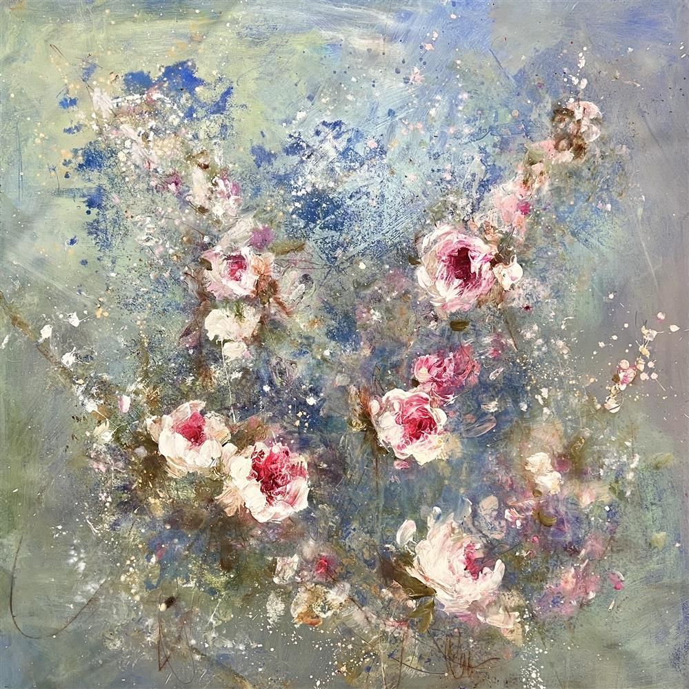 Carrie Clayden - 'Honey Bloom' - Framed Original Artwork