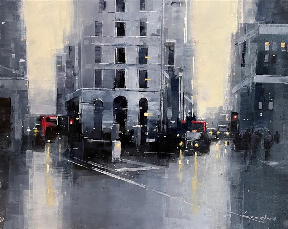 Mark Beresford - 'Piccadilly Crossing' - Framed Original Artwork