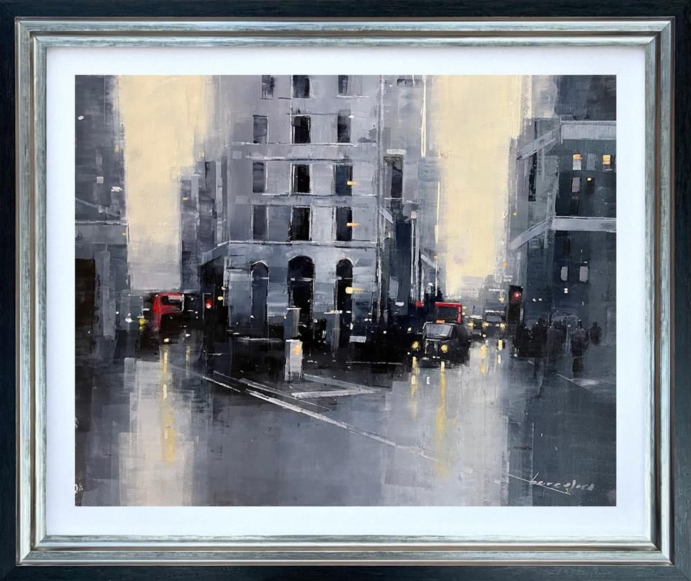 Mark Beresford - 'Piccadilly Crossing' - Framed Original Artwork