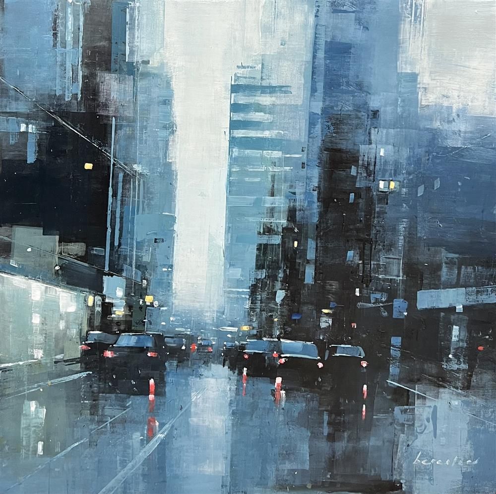 Mark Beresford - 'Manhattan Blues' - Framed Original Artwork