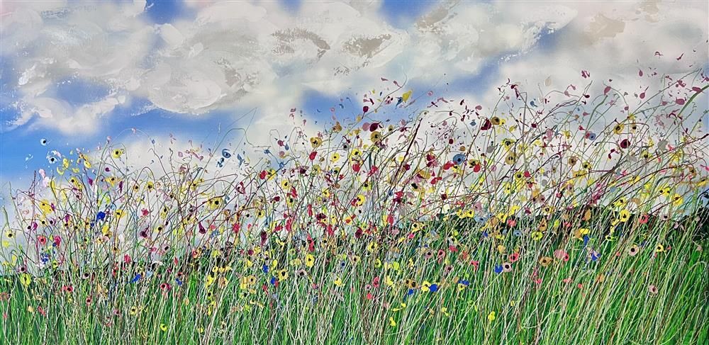 Lisa Pang- 'Meadow Walk' - Framed Original Artwork
