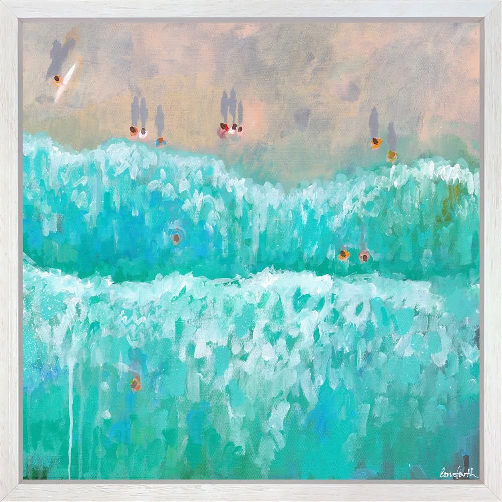 Lenny Cornforth- 'Crashing Waves' - Framed Original Art