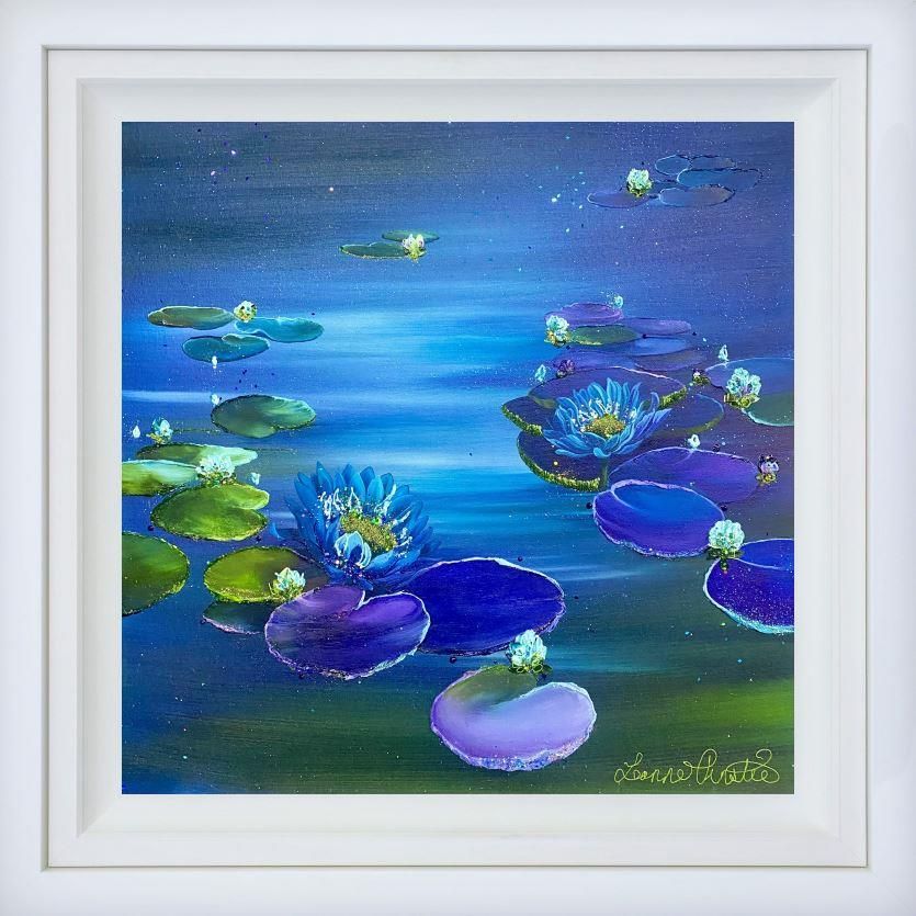 Leanne Christie - 'The Waterlily's Charm' - Framed Original Artwork