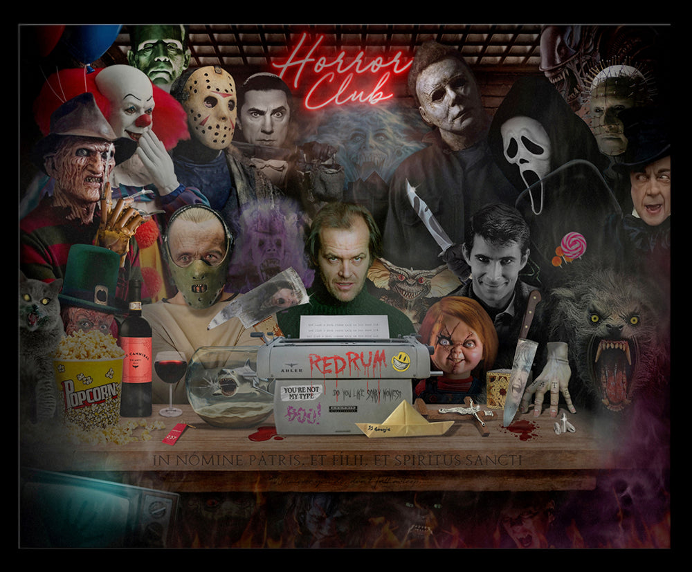 JJ Adams - 'Do You Like Scary Movies?'  - Framed Original Artwork