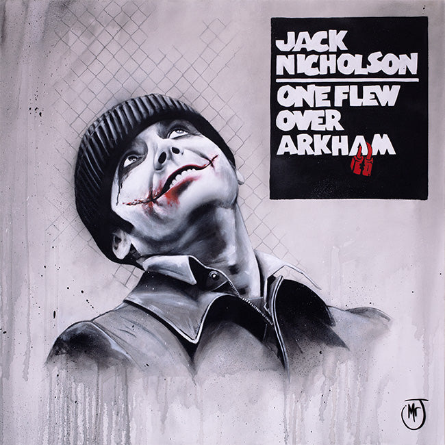 Mr J - 'One Flew Over Arkham' - Framed Original Art