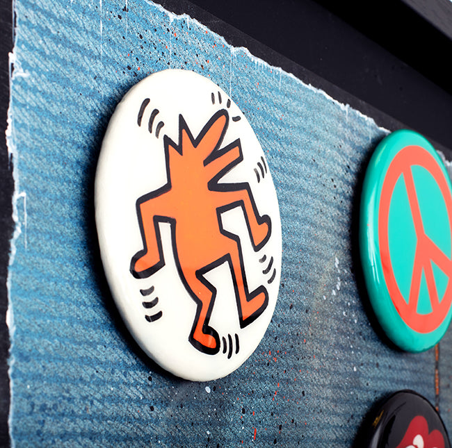 TBOY - 'Badges Of My Life #1' - Framed Original Artwork