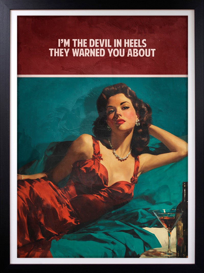 Sam Wolfe - 'The Devil In Heels' - Framed Limited Edition