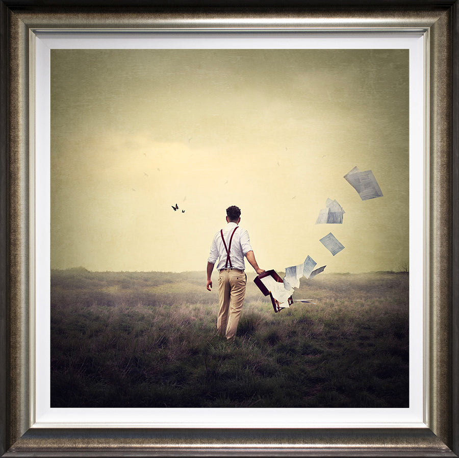 Michelle Mackie - 'Leaving the 9 to 5 Behind' - Framed Limited Edition Art